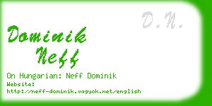 dominik neff business card